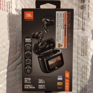 NIB - JBL TOUR PRO 3 Black Wireless Earbuds with Charging Case, NEW